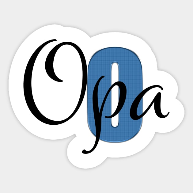 Opa - German for Grandpa Sticker by PandLCreations